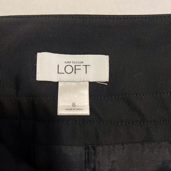 Ann Taylor Loft Knee Length Career Skirt l Color Black l Size 8 - Picture 10 of 15
